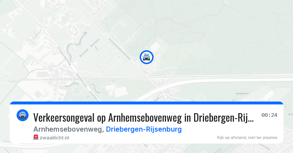 Verkeersongeval op Arnhemsebovenweg in Driebergen-Rijsenburg — 4 apr 2026