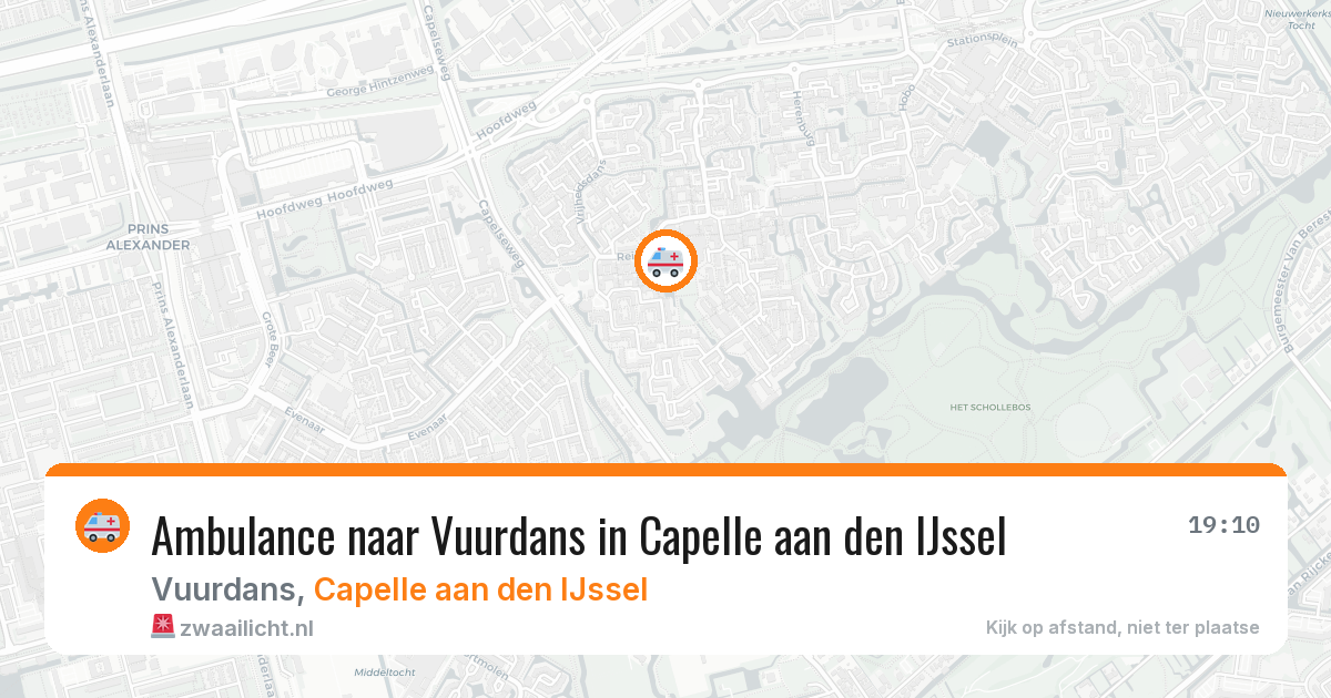 Ambulance naar Vuurdans in Capelle aan den IJssel — 20 mrt 2026