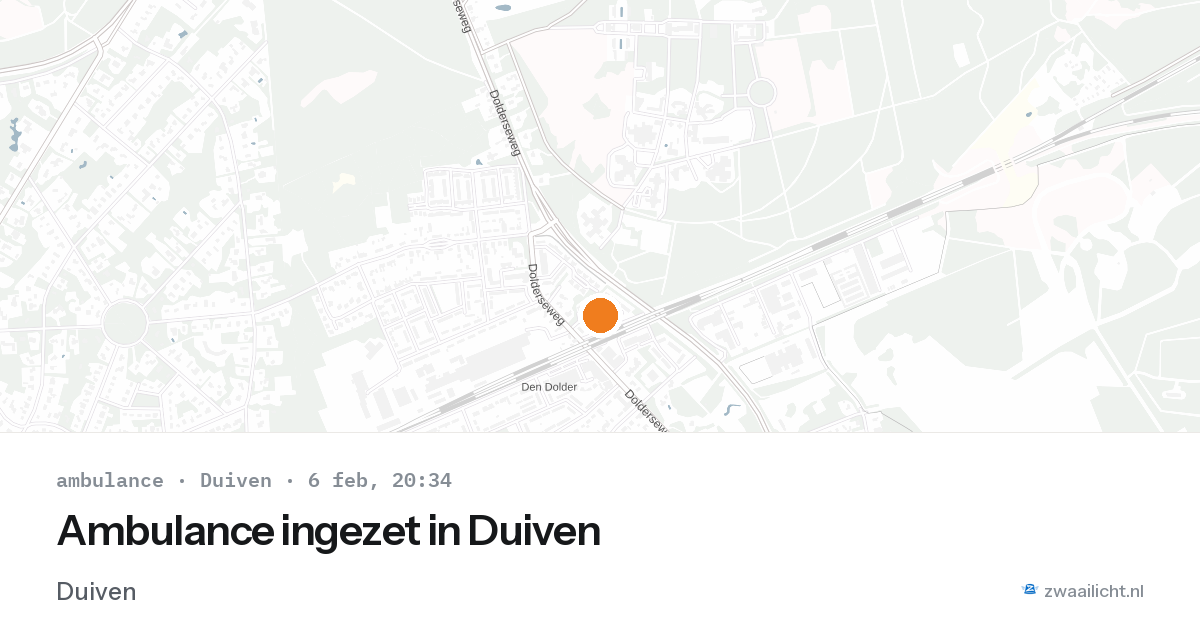 Ambulance ingezet in Duiven — 6 feb 2026