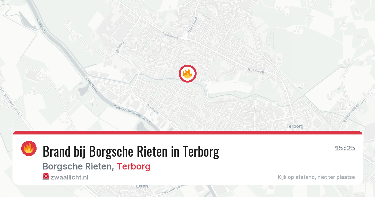 Brand bij Borgsche Rieten in Terborg — 10 aug 2026