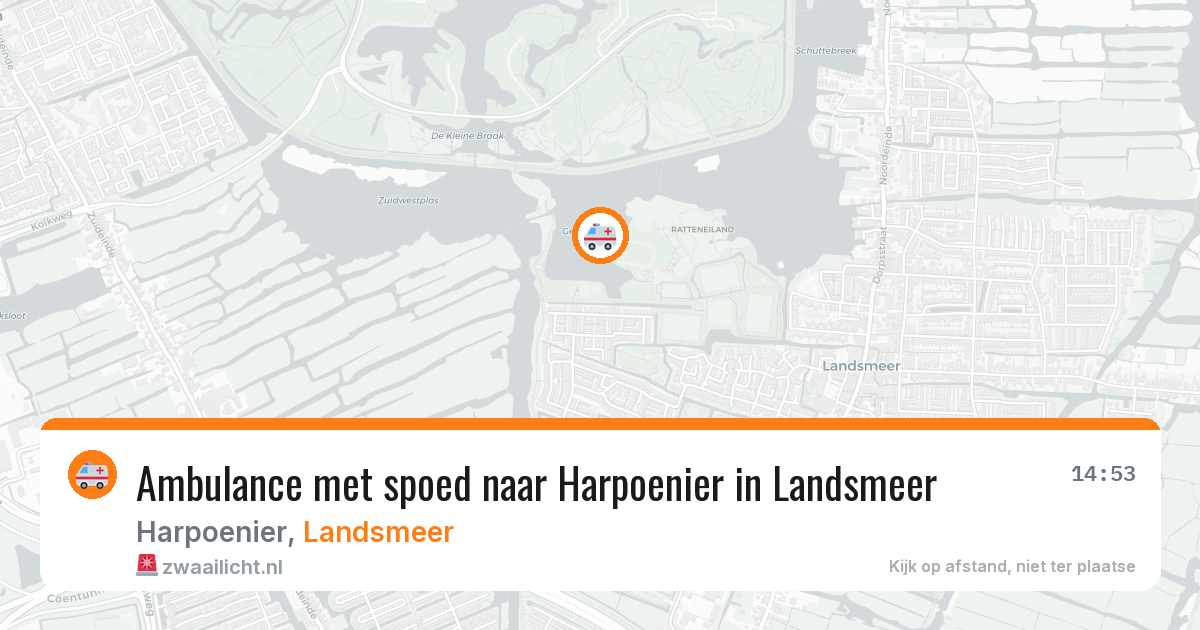 Ambulance met spoed naar Harpoenier in Landsmeer — 31 jul 2026