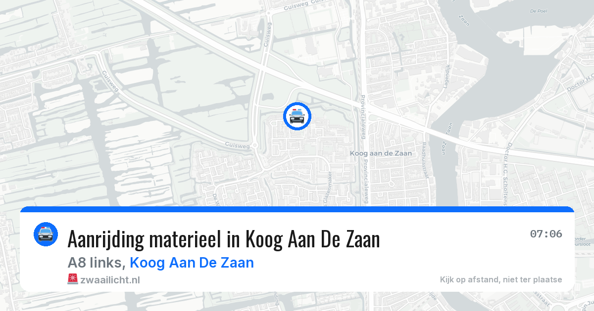 Aanrijding materieel in Koog Aan De Zaan — 11 aug 2026