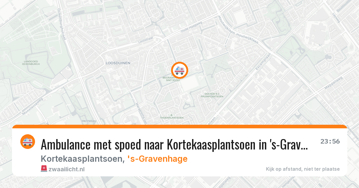 Ambulance met spoed naar Kortekaasplantsoen in 's-Gravenhage — 3 apr 2026