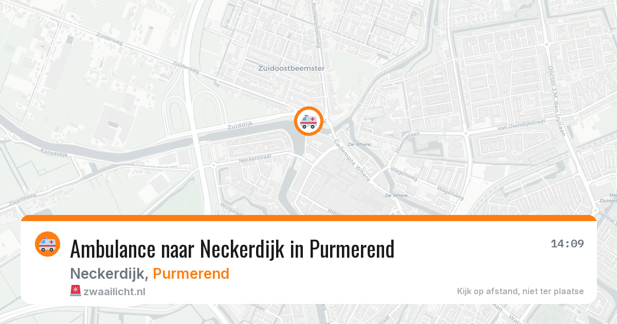 Ambulance naar Neckerdijk in Purmerend — 26 mei 2026
