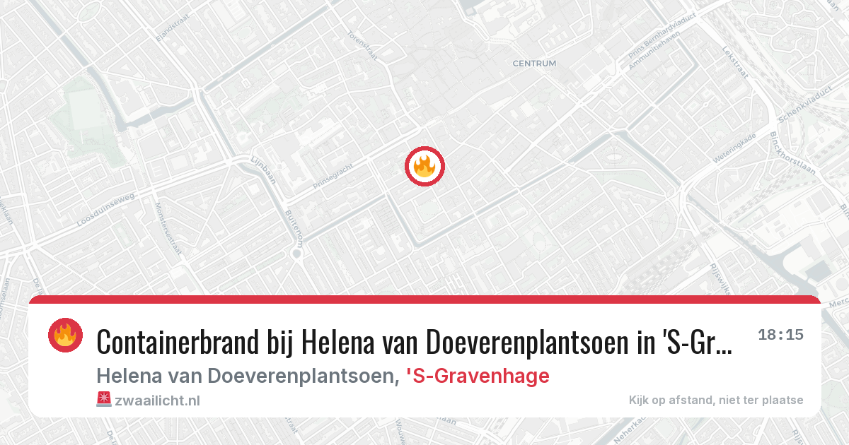 Containerbrand bij Helena van Doeverenplantsoen in 'S-Gravenhage — 30 mrt 2026