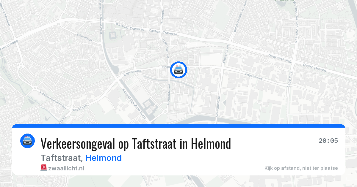 Verkeersongeval op Taftstraat in Helmond — 12 apr 2026