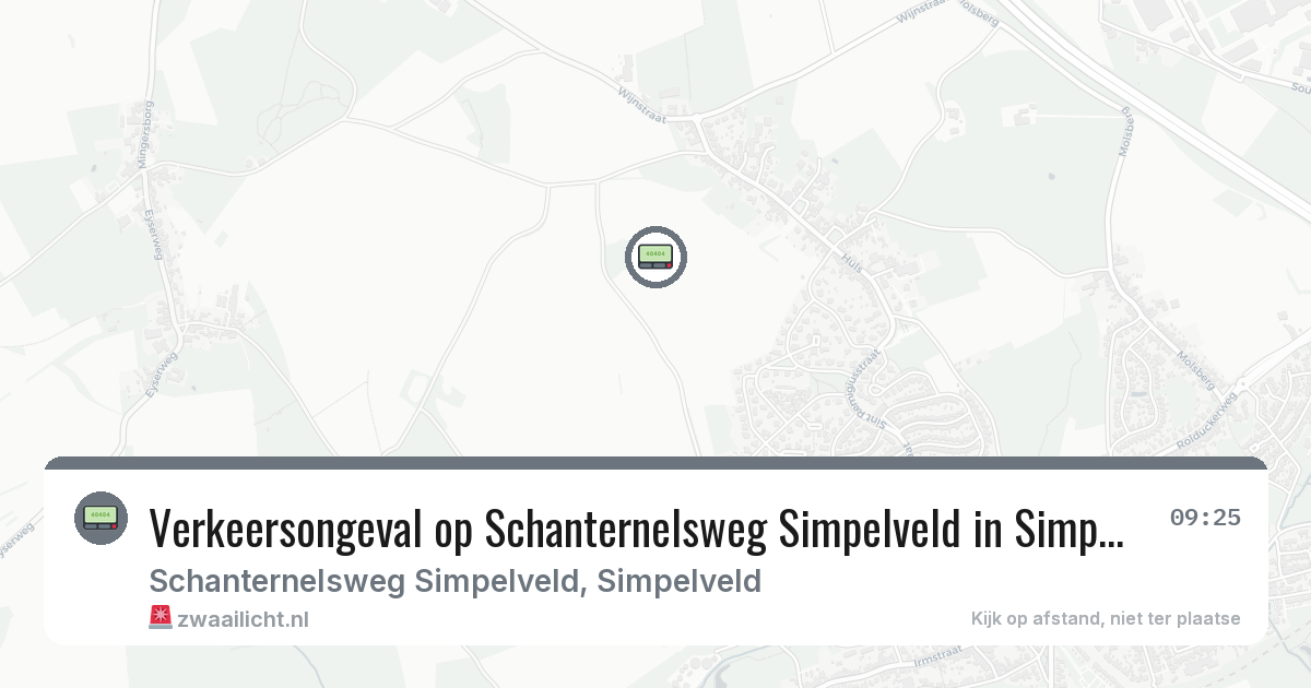 Verkeersongeval op Schanternelsweg Simpelveld in Simpelveld — 5 mei 2026