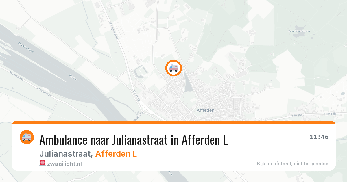 Ambulance naar Julianastraat in Afferden L — 25 jan 2026