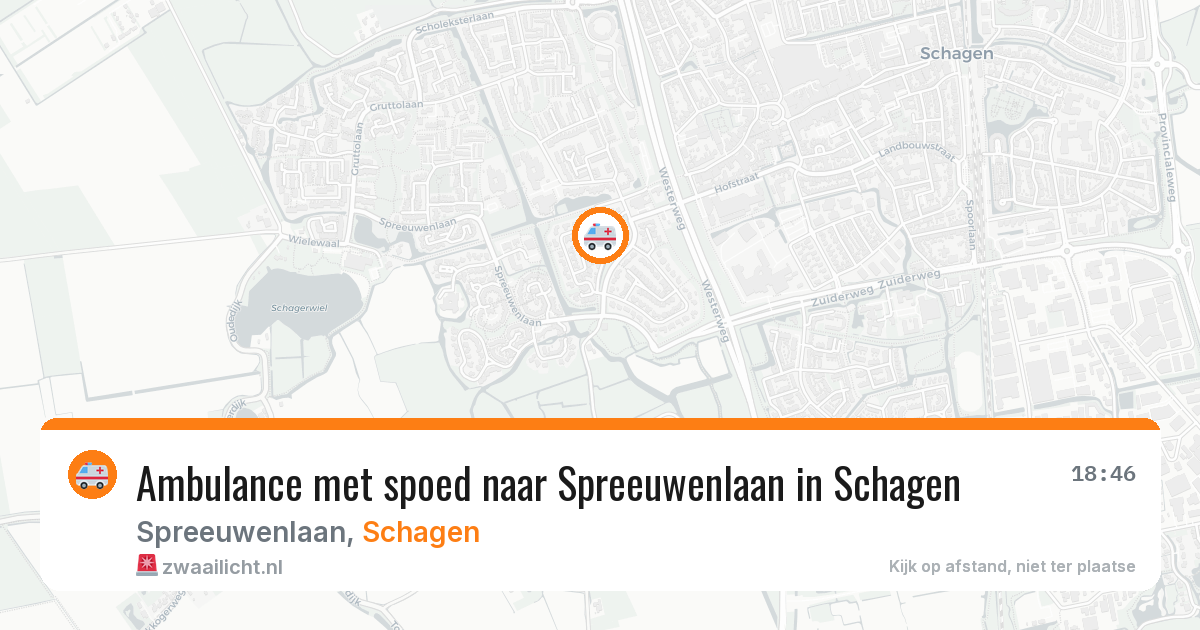 Ambulance met spoed naar Spreeuwenlaan in Schagen — 4 aug 2026