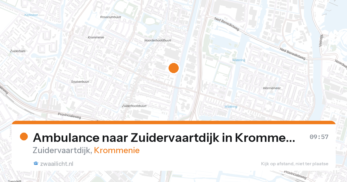 Ambulance naar Zuidervaartdijk in Krommenie — 6 jun 2026