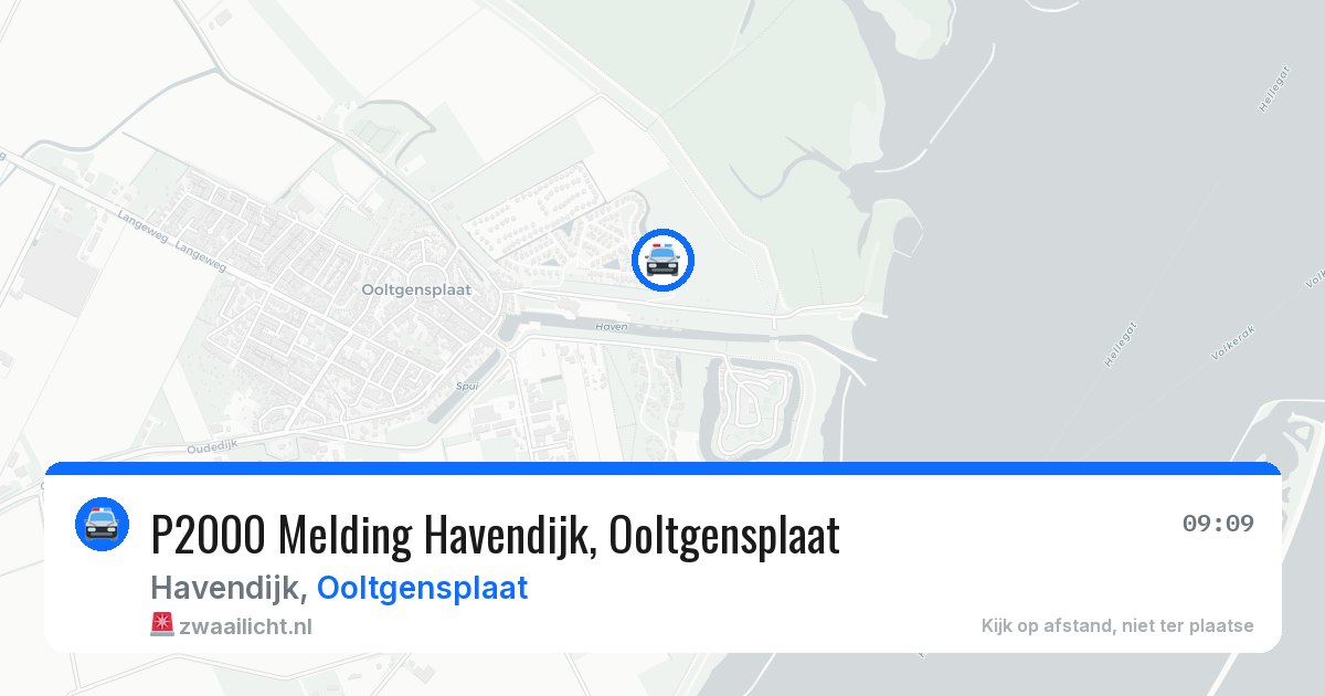 P2000 Melding Havendijk, Ooltgensplaat — 23 jun 2026