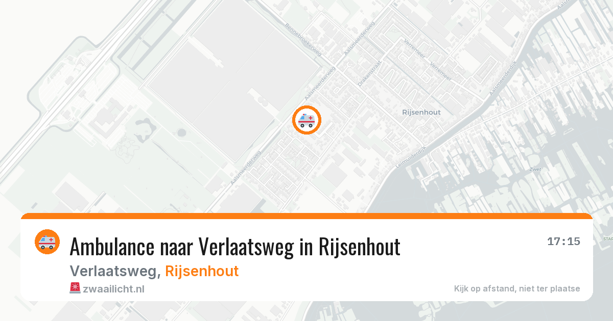 Ambulance naar Verlaatsweg in Rijsenhout — 16 mrt 2026