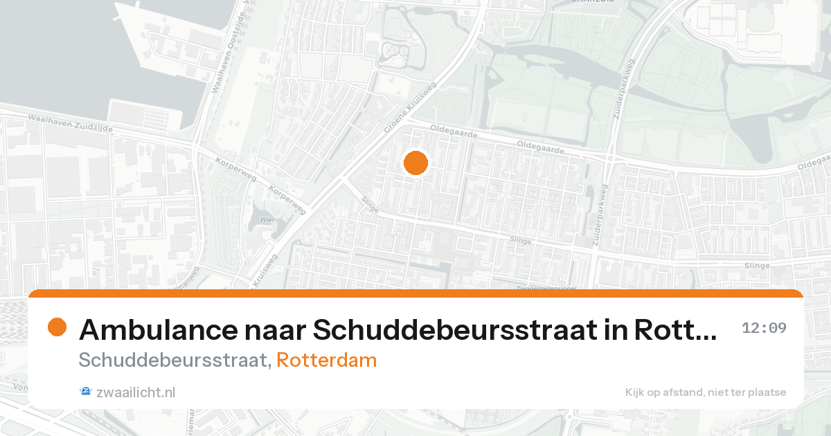 Ambulance naar Schuddebeursstraat in Rotterdam — 29 mei 2026