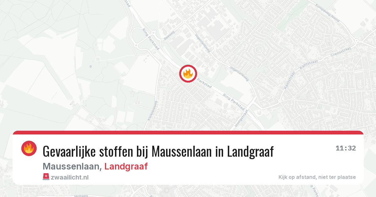 Gevaarlijke stoffen bij Maussenlaan in Landgraaf — 23 jul 2026