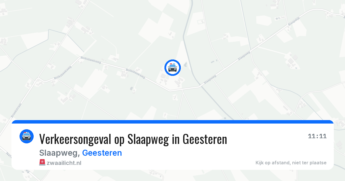 Verkeersongeval op Slaapweg in Geesteren — 3 mei 2026