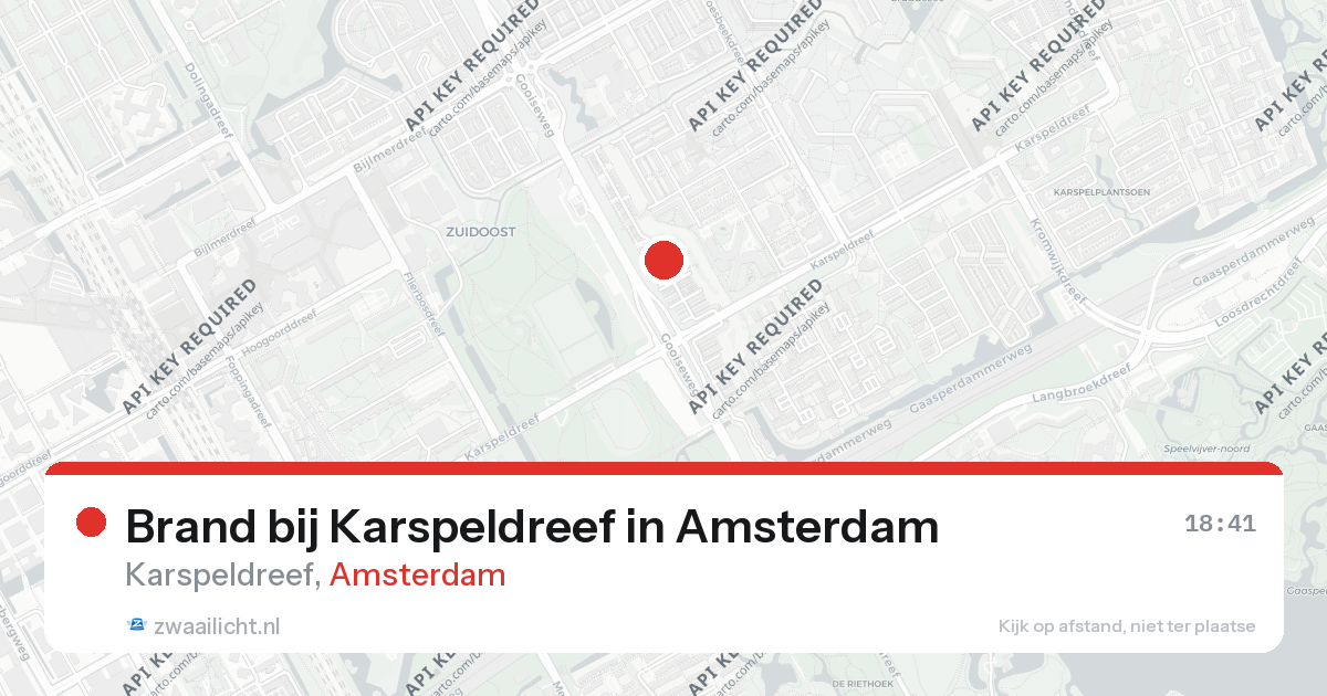 Brand bij Karspeldreef in Amsterdam — 26 aug 2026
