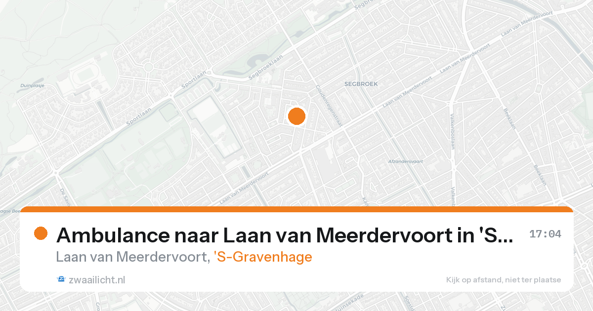 Ambulance naar Laan van Meerdervoort in 'S-Gravenhage — 24 aug 2026