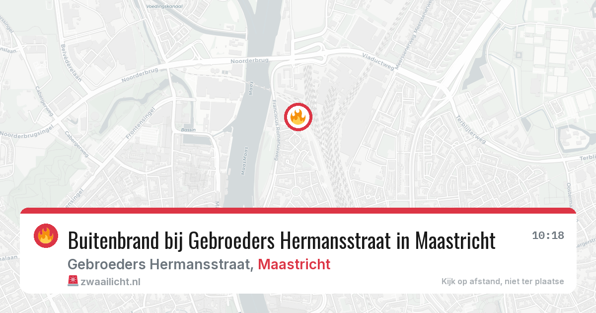 Buitenbrand bij Gebroeders Hermansstraat in Maastricht — 16 jun 2026