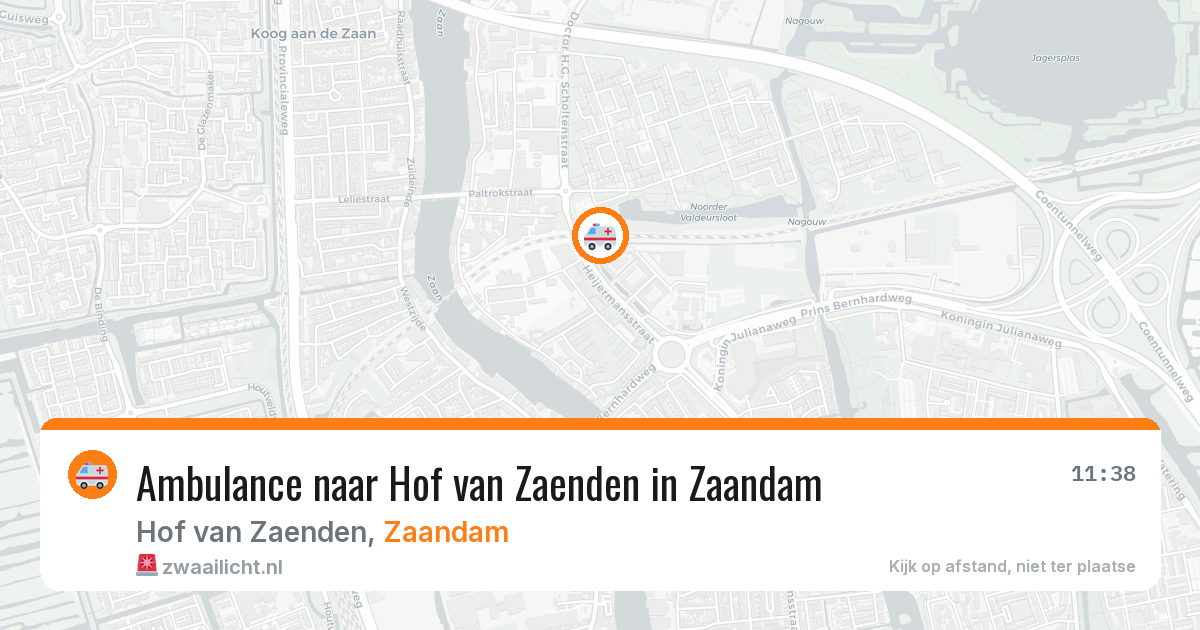 Ambulance naar Hof van Zaenden in Zaandam — 30 jan 2026