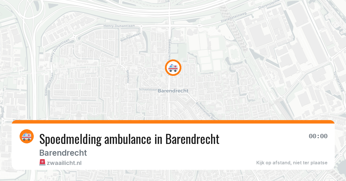 Spoedmelding ambulance in Barendrecht — 21 jun 2026