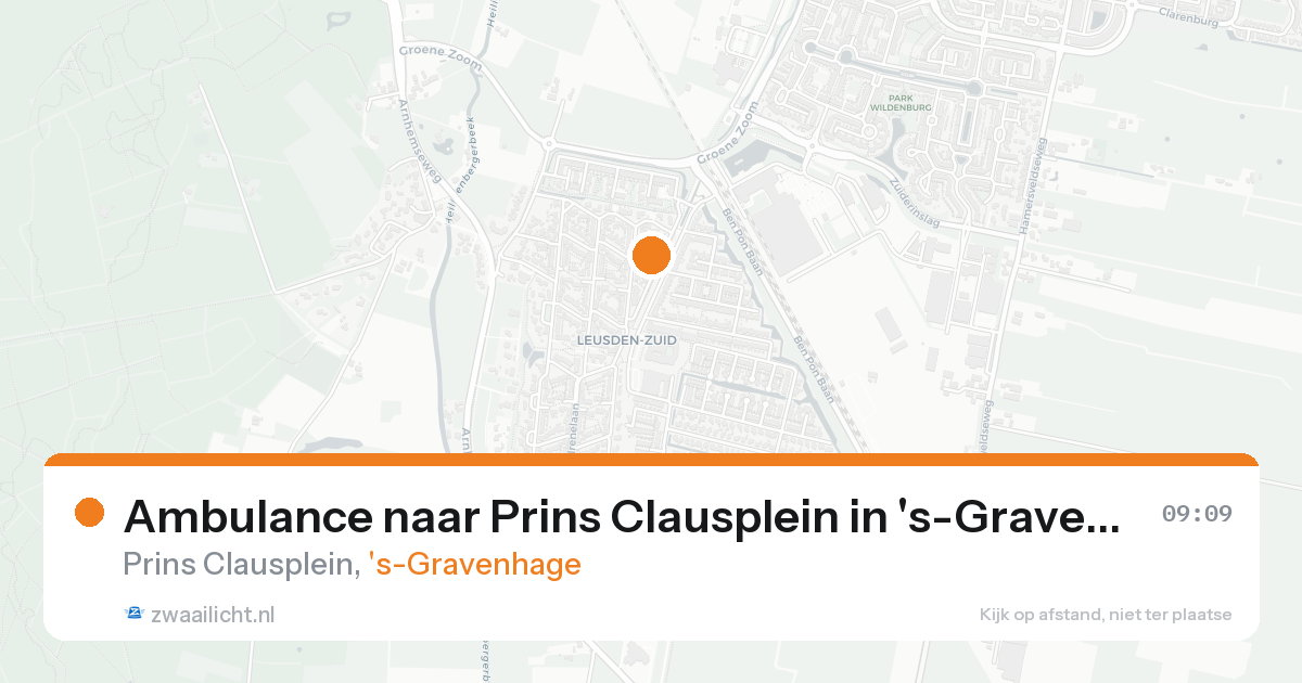 Ambulance naar Prins Clausplein in 's-Gravenhage — 8 feb 2026