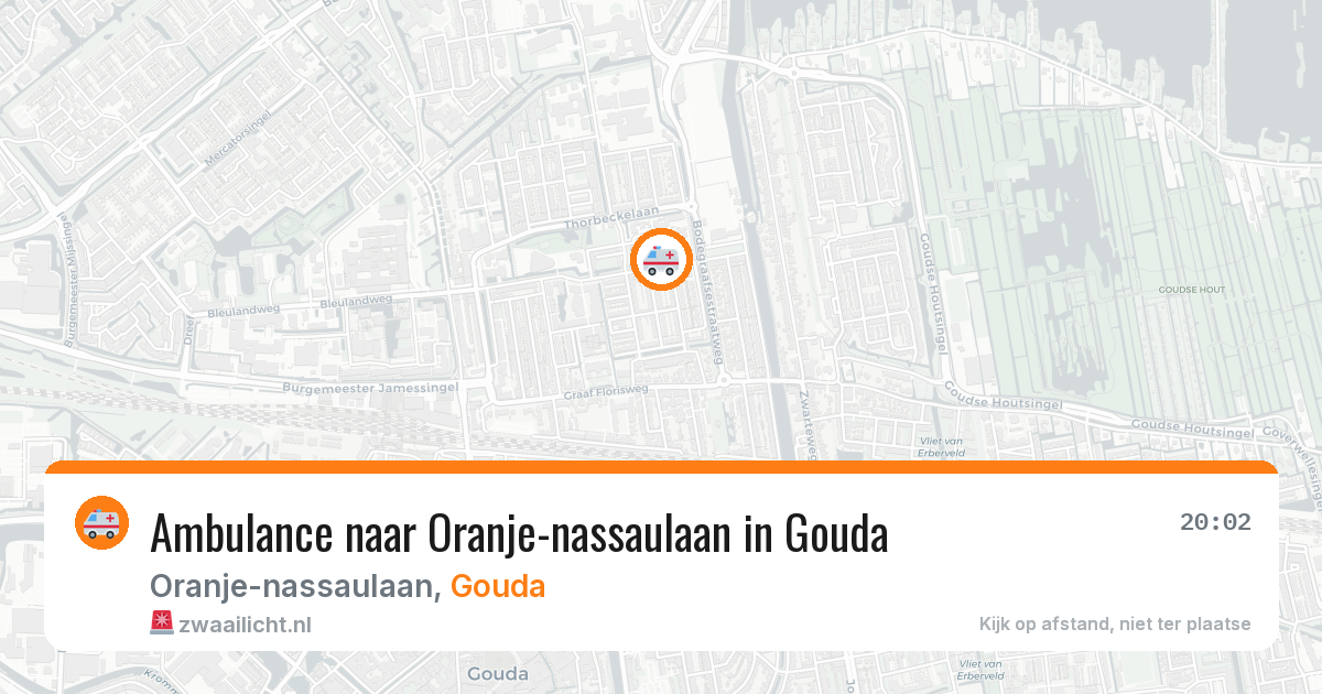 Ambulance naar Oranje-nassaulaan in Gouda — 23 mrt 2026