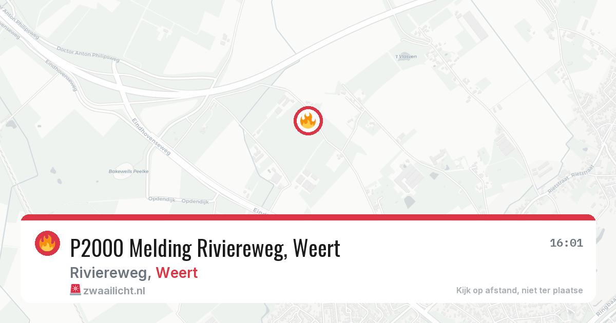 P2000 Melding Riviereweg, Weert — 11 jul 2026