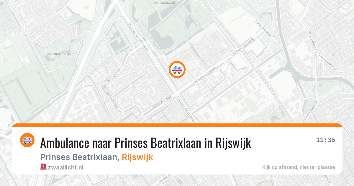 Ambulance naar Prinses Beatrixlaan in Rijswijk — 15 jul 2026
