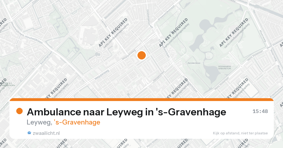 Ambulance naar Leyweg in 's-Gravenhage — 26 aug 2026