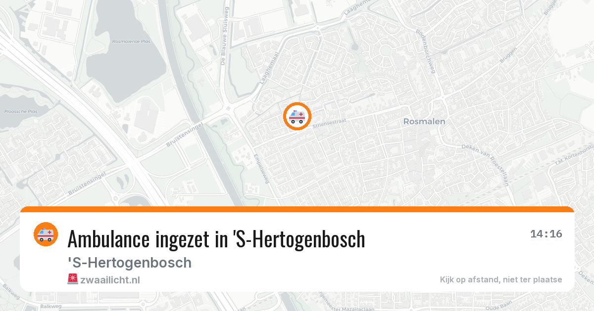 Ambulance ingezet in 'S-Hertogenbosch — 10 aug 2026