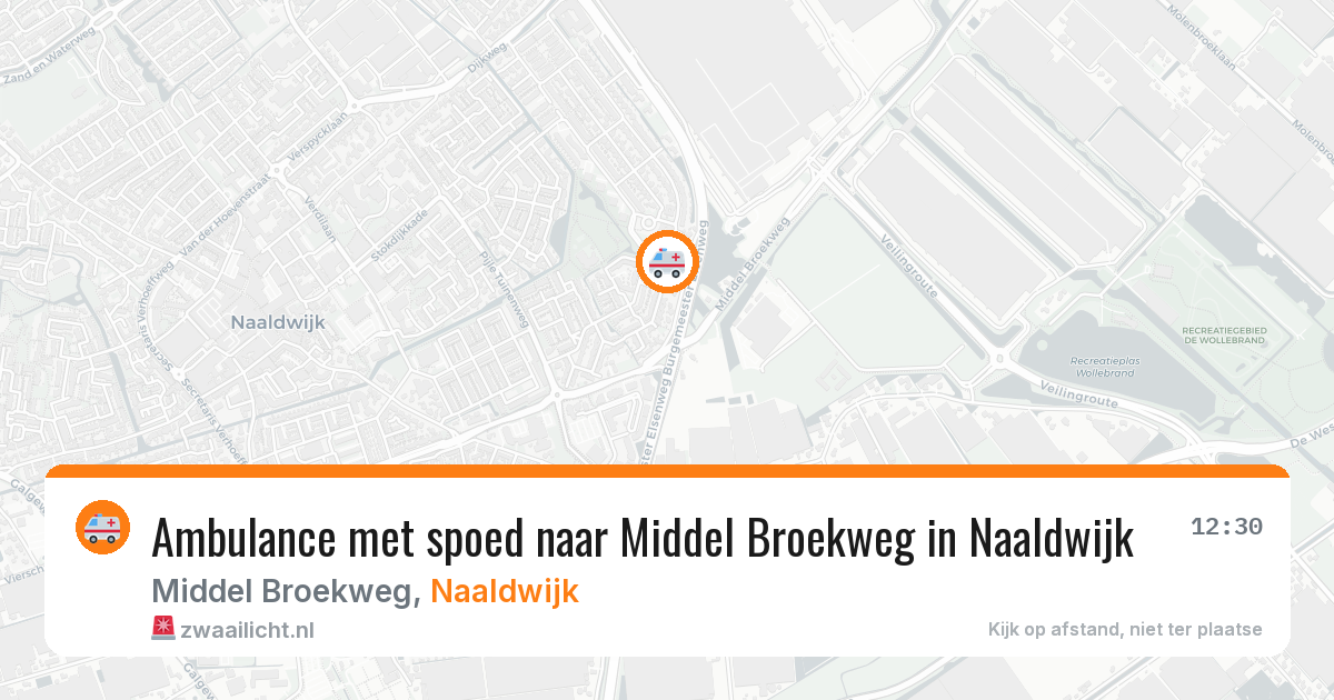 Ambulance met spoed naar Middel Broekweg in Naaldwijk — 27 mrt 2026