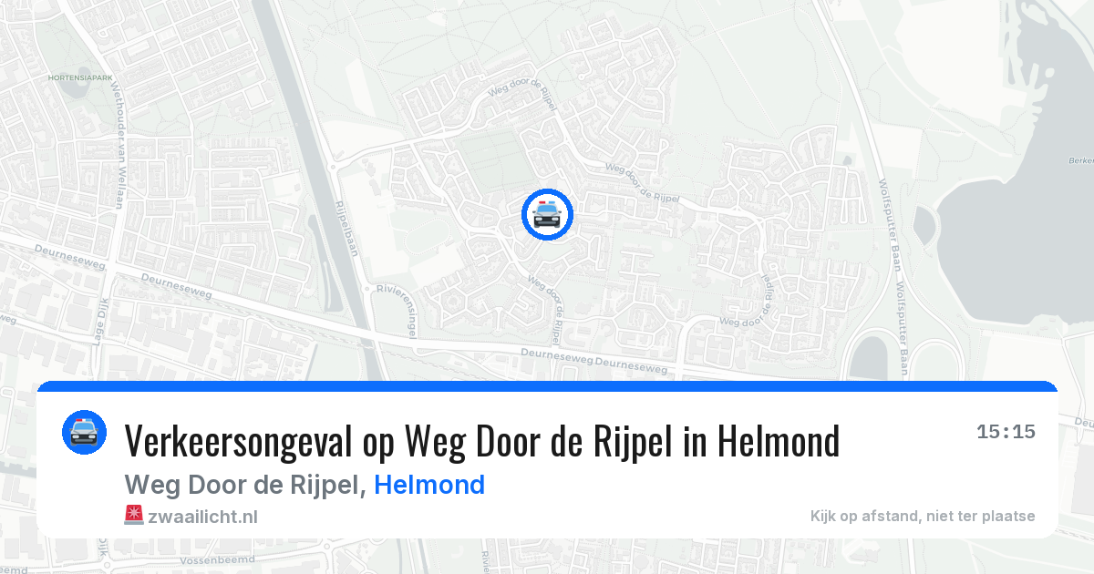Verkeersongeval op Weg Door de Rijpel in Helmond — 12 aug 2026
