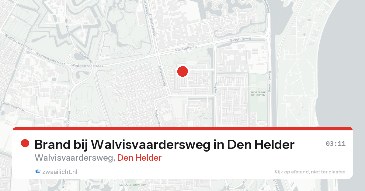 Brand bij Walvisvaardersweg in Den Helder — 25 aug 2026