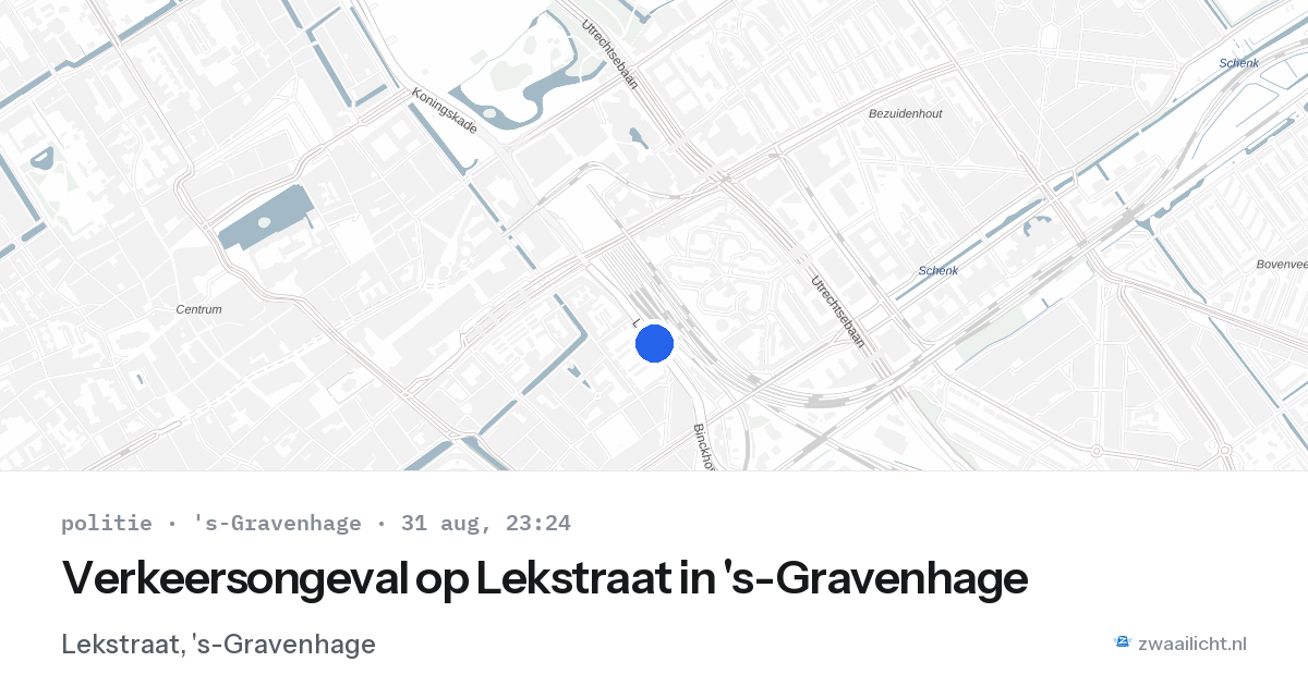 Verkeersongeval op Lekstraat in 's-Gravenhage — 31 aug 2026