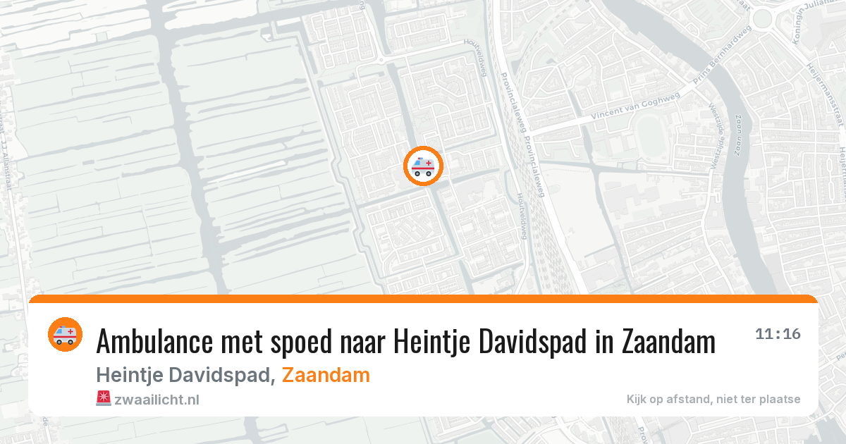 Ambulance met spoed naar Heintje Davidspad in Zaandam — 26 feb 2026
