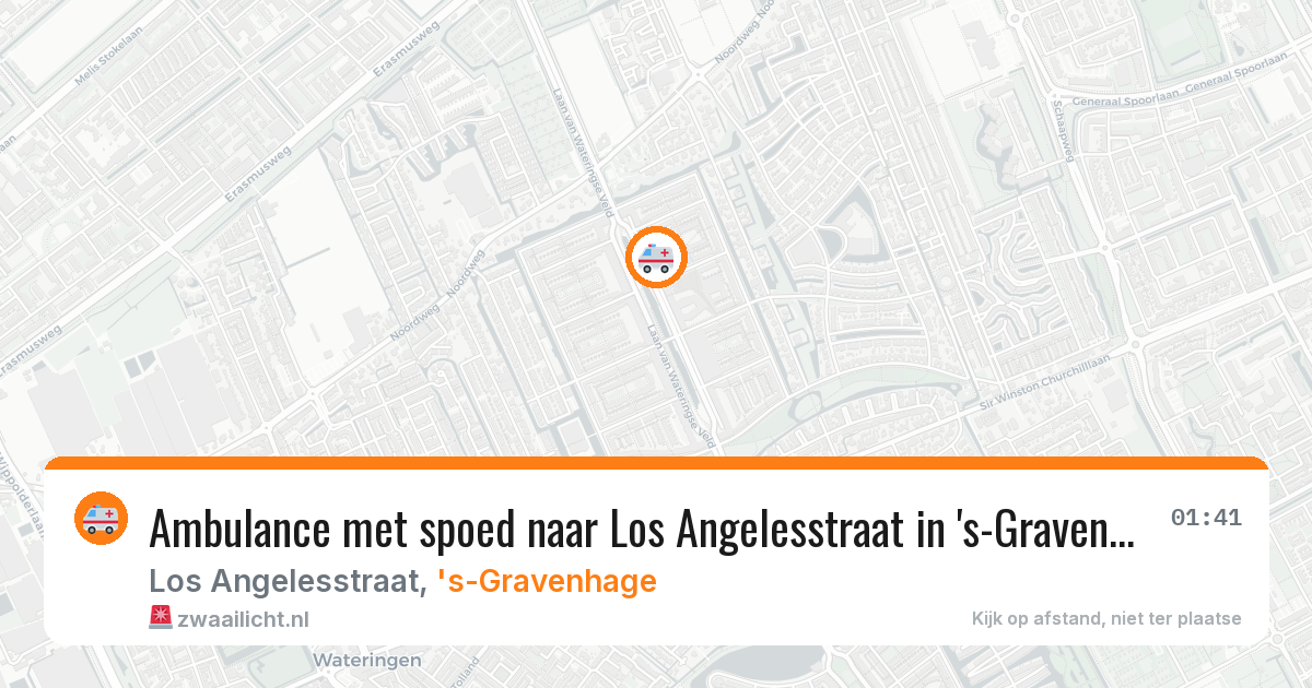 Ambulance met spoed naar Los Angelesstraat in 's-Gravenhage — 28 mrt 2026