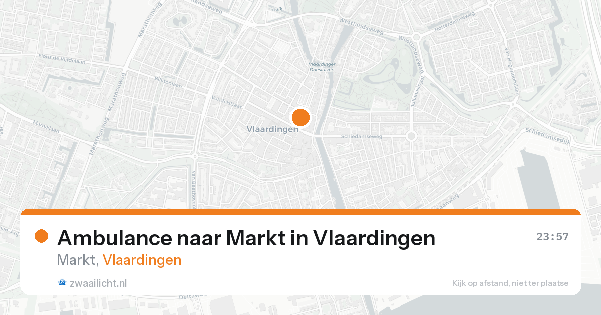 Ambulance naar Markt in Vlaardingen — 24 aug 2026