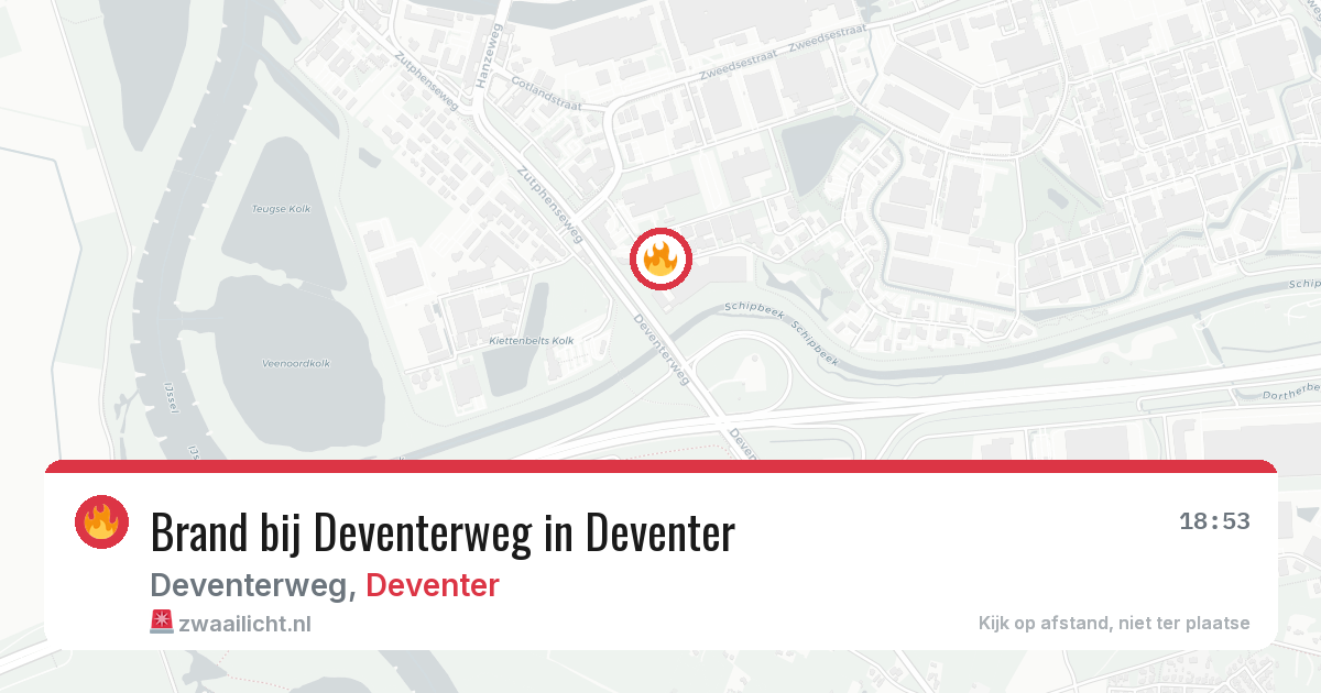 Brand bij Deventerweg in Deventer — 6 jul 2026