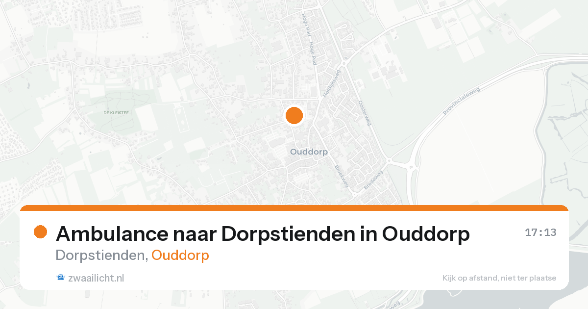 Ambulance naar Dorpstienden in Ouddorp — 9 jul 2026
