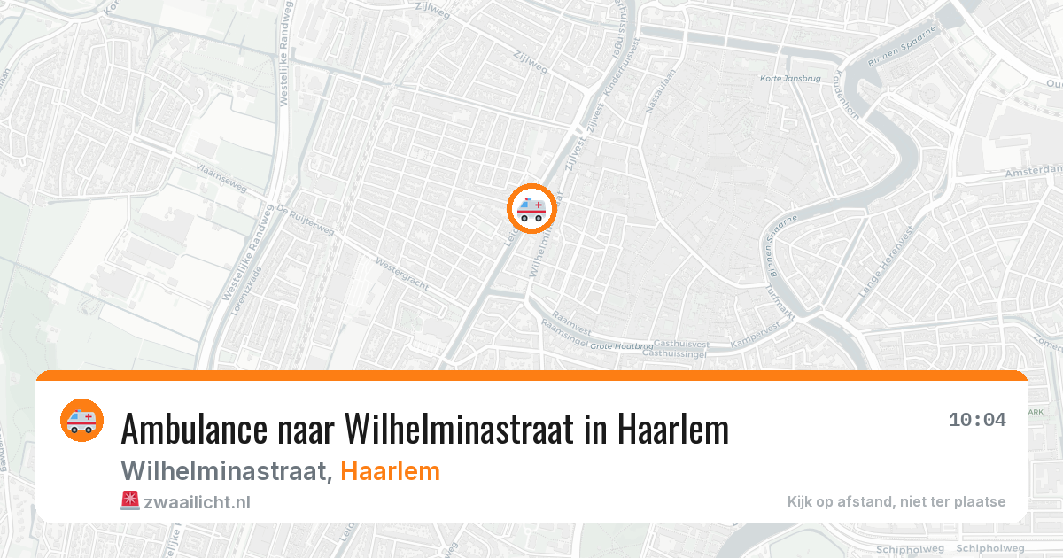 Ambulance naar Wilhelminastraat in Haarlem — 20 jun 2026