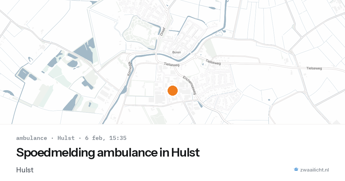 Spoedmelding ambulance in Hulst — 6 feb 2026