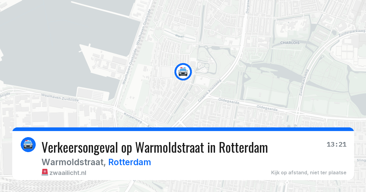 Verkeersongeval op Warmoldstraat in Rotterdam — 10 aug 2026