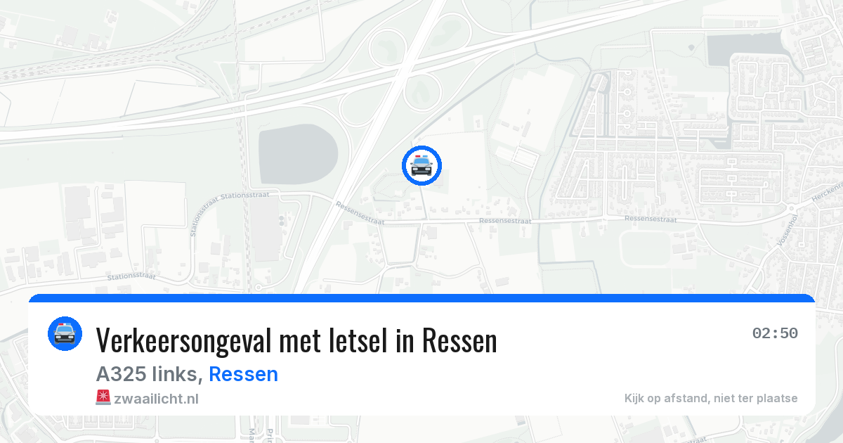Verkeersongeval met letsel in Ressen — 28 jun 2026