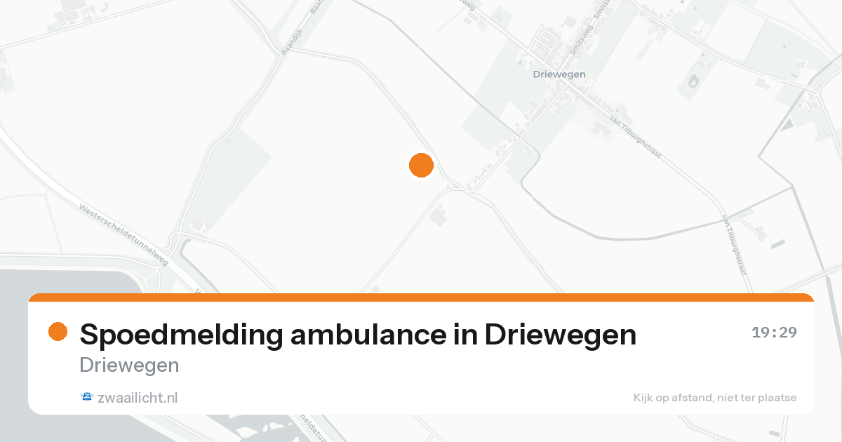 Spoedmelding ambulance in Driewegen — 25 aug 2026