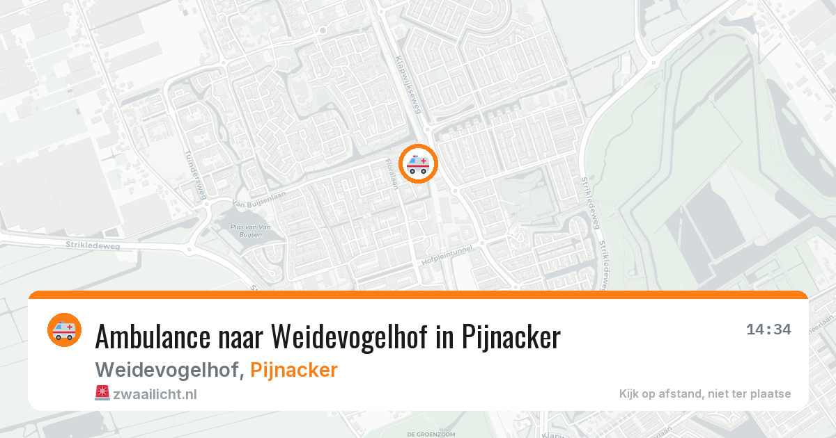 Ambulance naar Weidevogelhof in Pijnacker — 28 jul 2026
