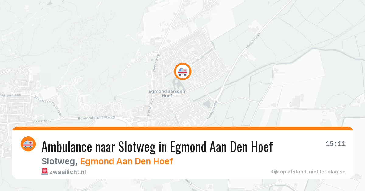 Ambulance naar Slotweg in Egmond Aan Den Hoef — 28 jun 2026