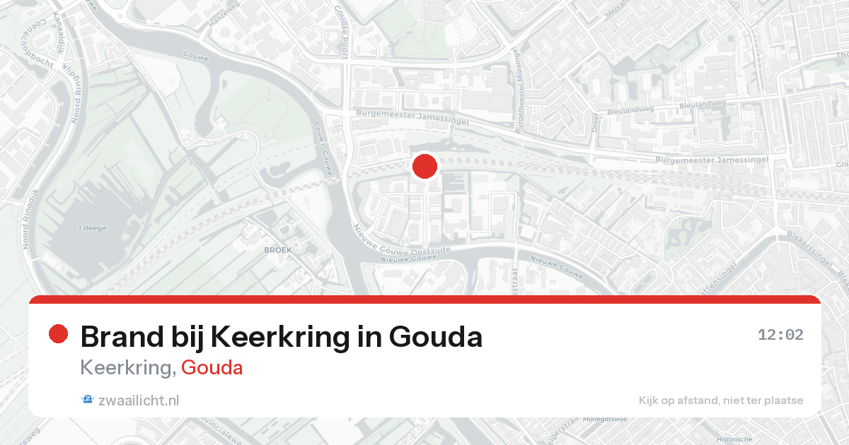 Brand bij Keerkring in Gouda — 18 aug 2026