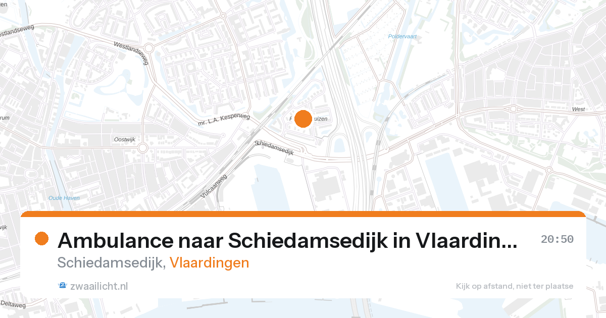 Ambulance naar Schiedamsedijk in Vlaardingen — 13 mrt 2026