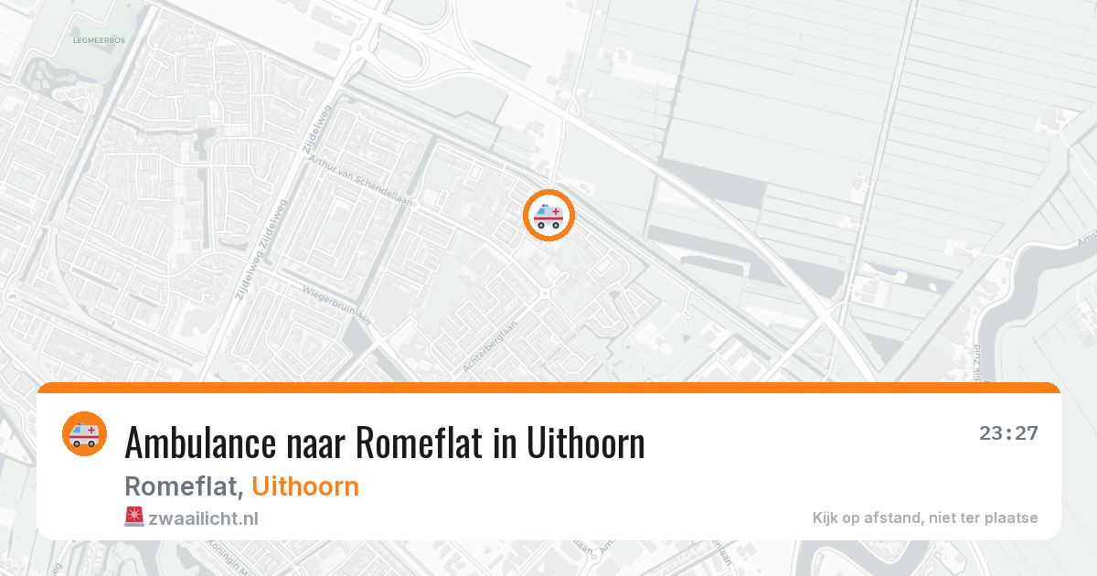 Ambulance naar Romeflat in Uithoorn — 24 mrt 2026