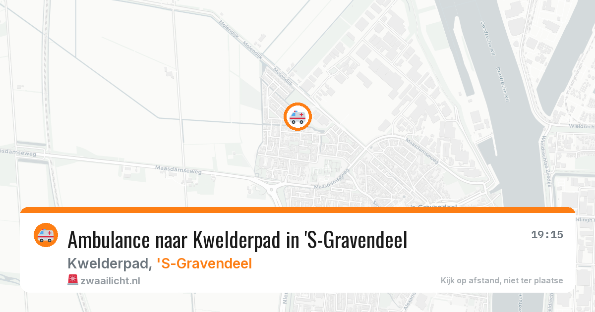 Ambulance naar Kwelderpad in 'S-Gravendeel — 29 jan 2026